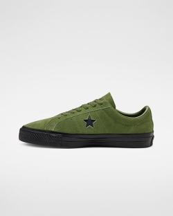 Converse Suede CONS One Star Pro Férfi Rövidszárú Szürke/Zöld/Fekete/Zöld | SJOLBNG-HU